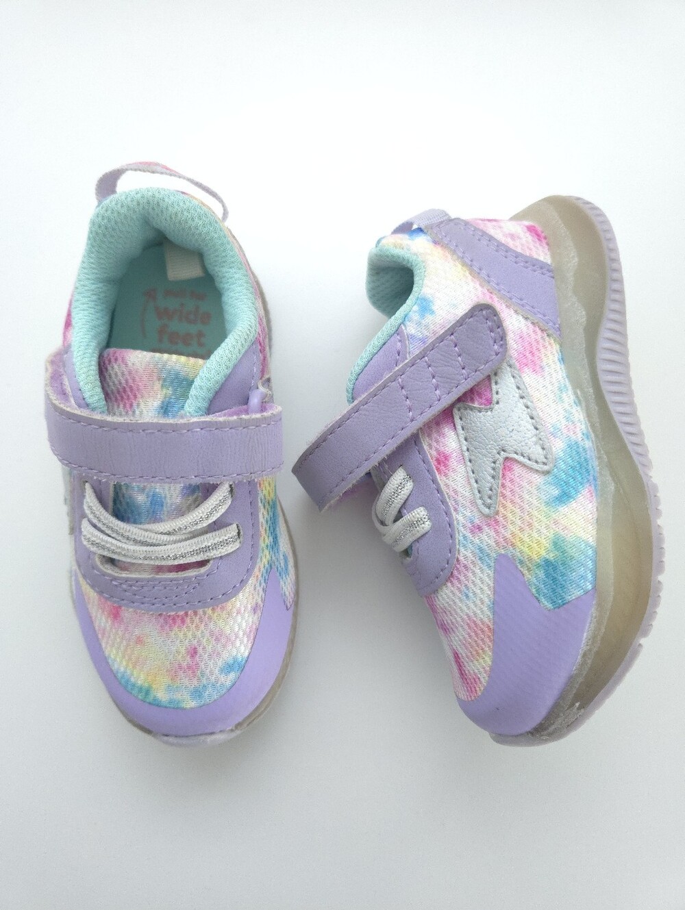 Stride Rite Toddler 360 Light Up Tie Dye Sneakers size 6